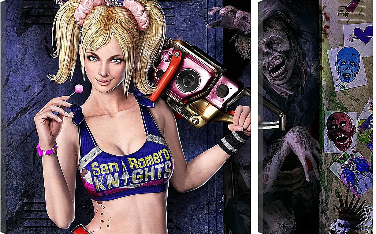 Модульная картина - Lollipop Chainsaw
