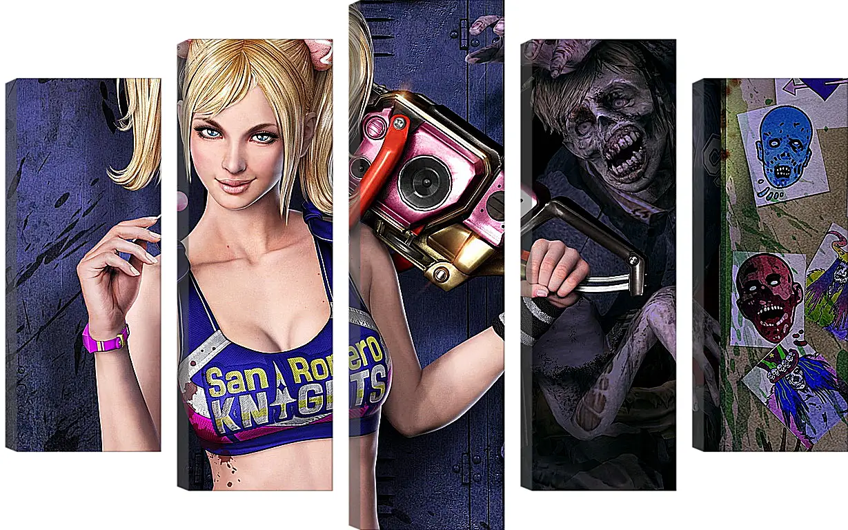 Модульная картина - Lollipop Chainsaw
