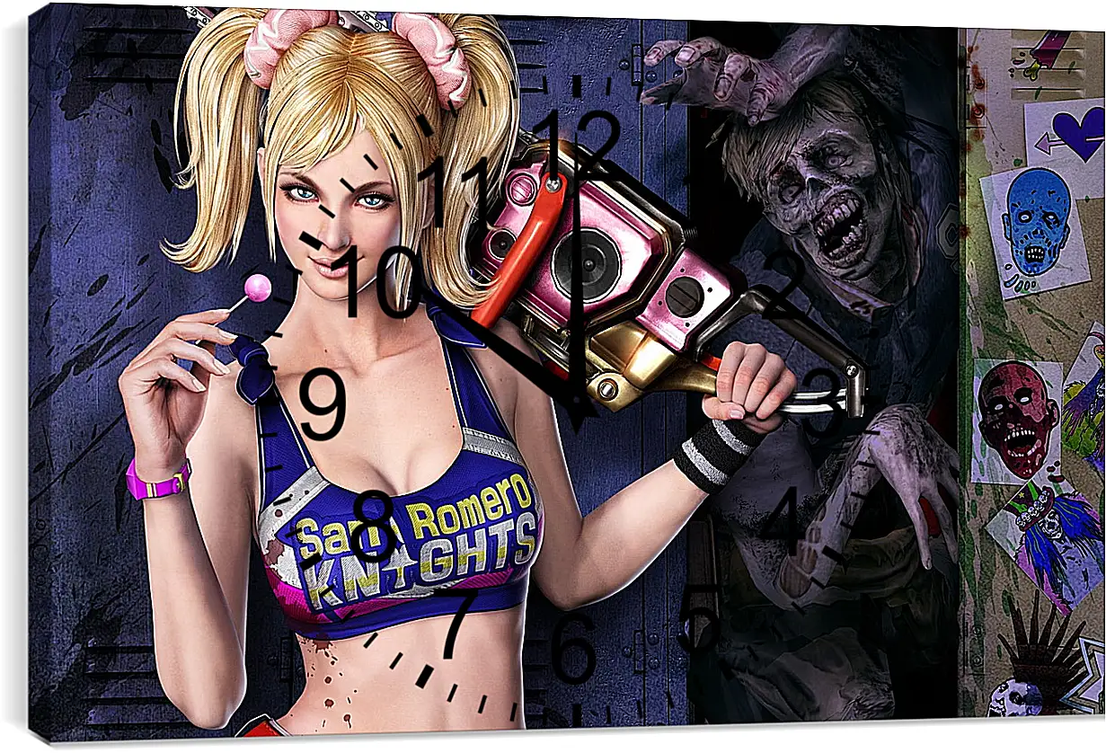 Часы картина - Lollipop Chainsaw
