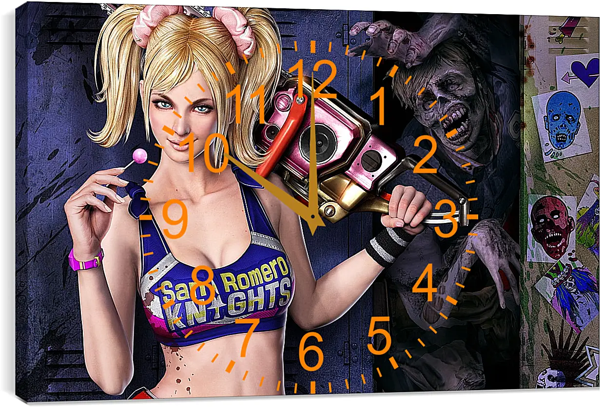 Часы картина - Lollipop Chainsaw
