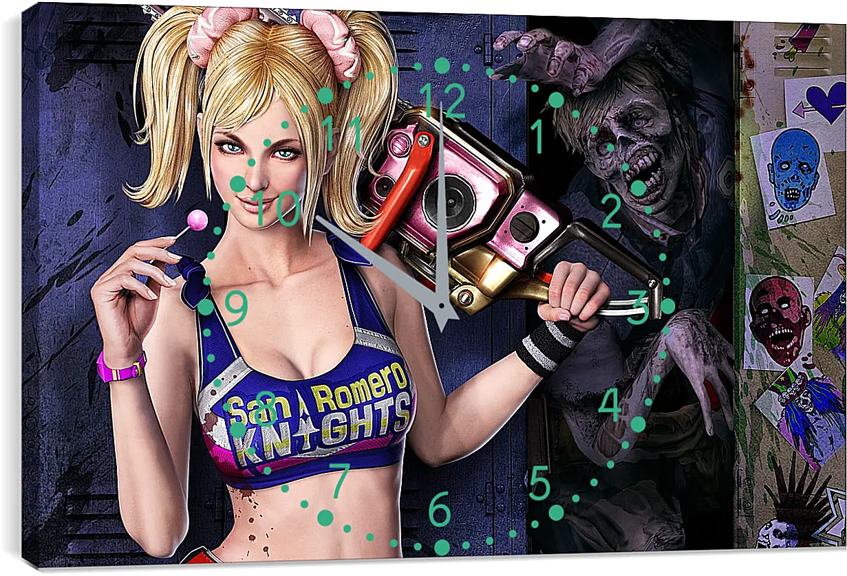 Часы картина - Lollipop Chainsaw
