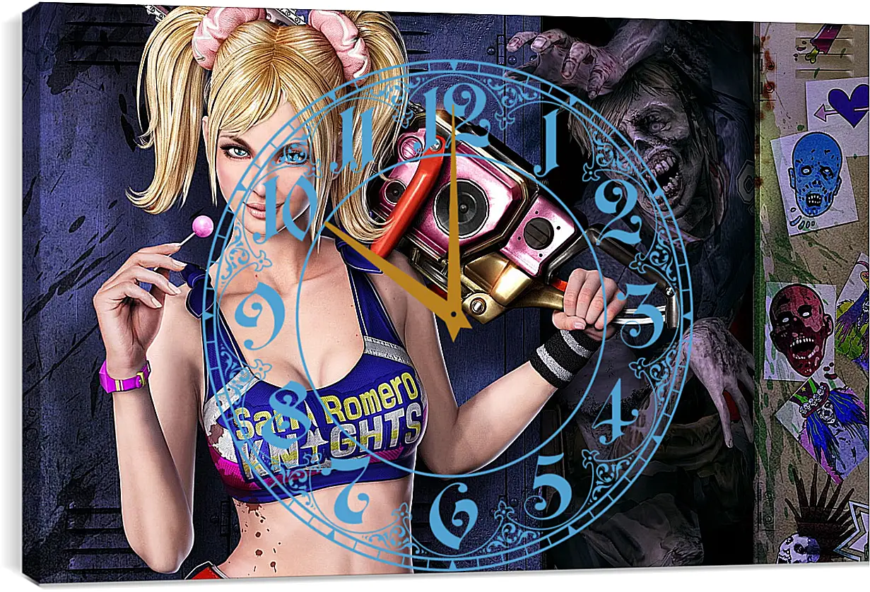 Часы картина - Lollipop Chainsaw
