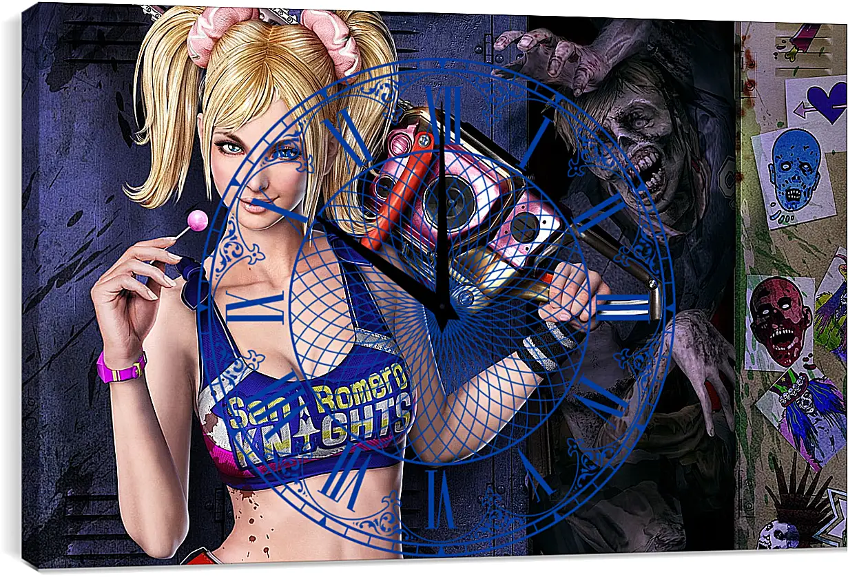 Часы картина - Lollipop Chainsaw
