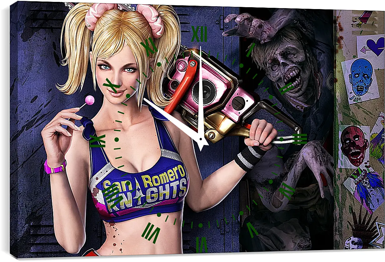 Часы картина - Lollipop Chainsaw
