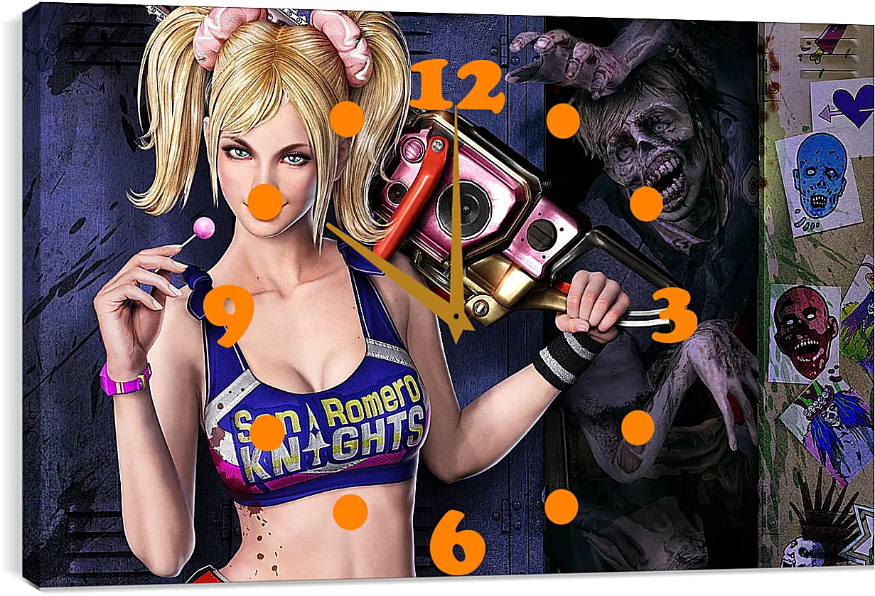 Часы картина - Lollipop Chainsaw
