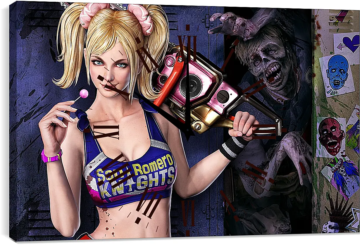 Часы картина - Lollipop Chainsaw
