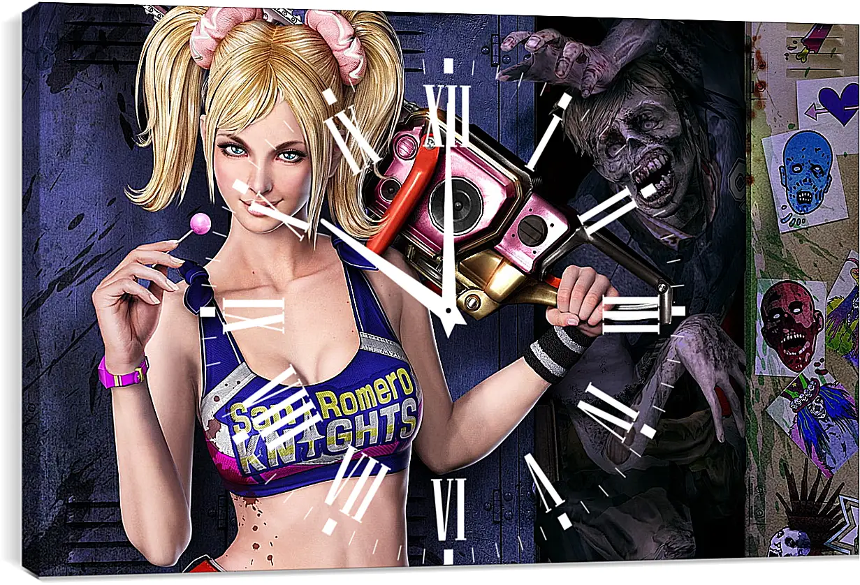 Часы картина - Lollipop Chainsaw
