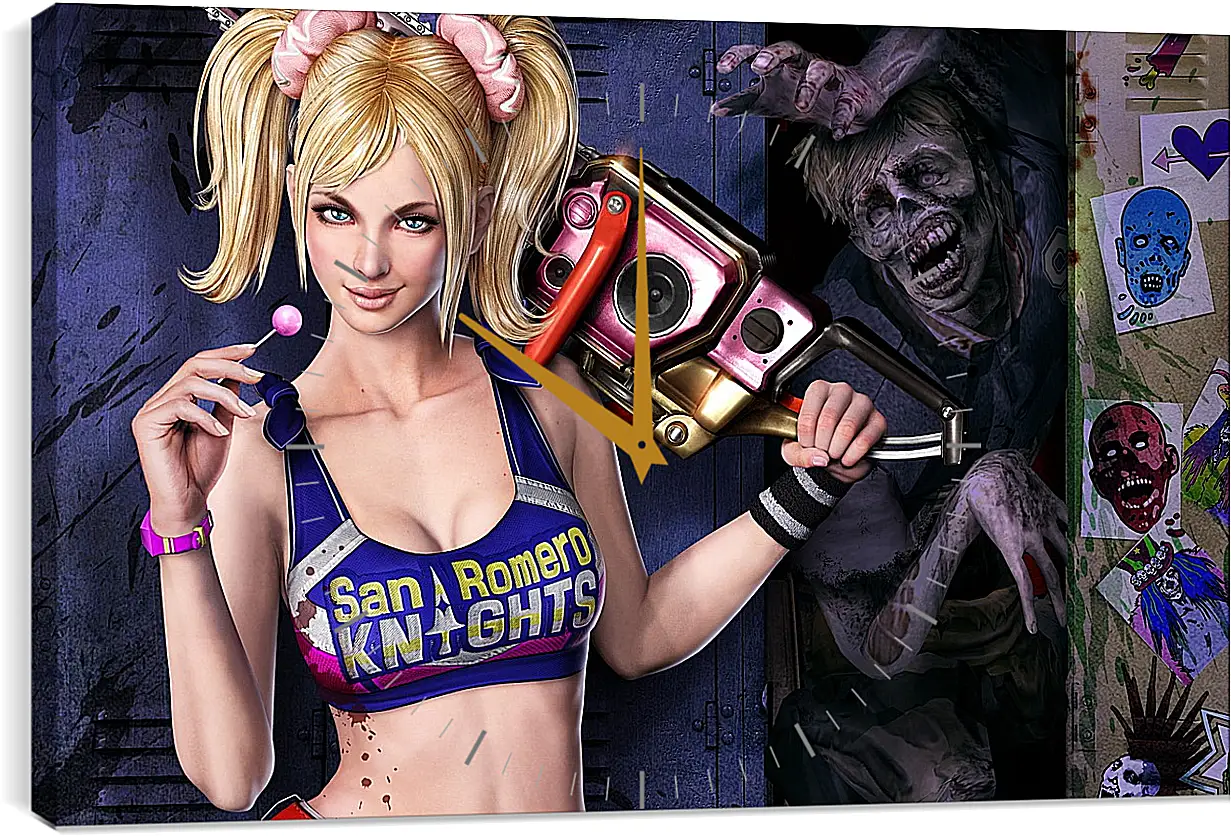 Часы картина - Lollipop Chainsaw
