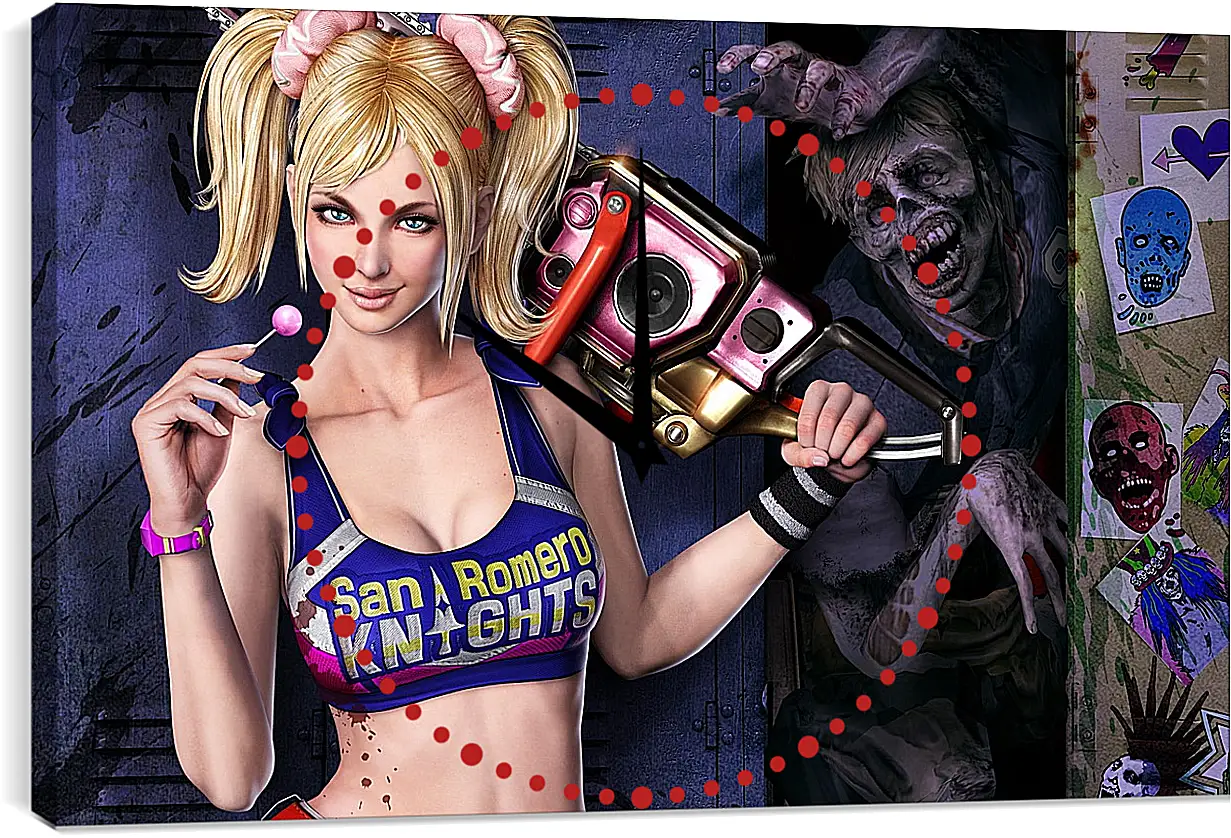 Часы картина - Lollipop Chainsaw
