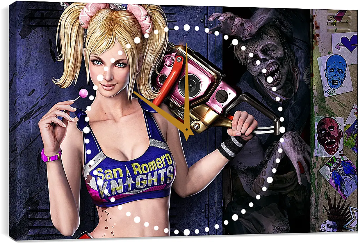 Часы картина - Lollipop Chainsaw
