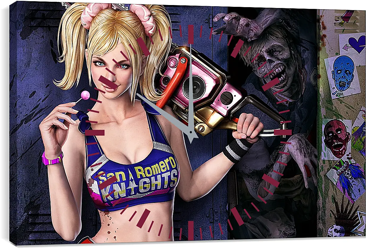 Часы картина - Lollipop Chainsaw
