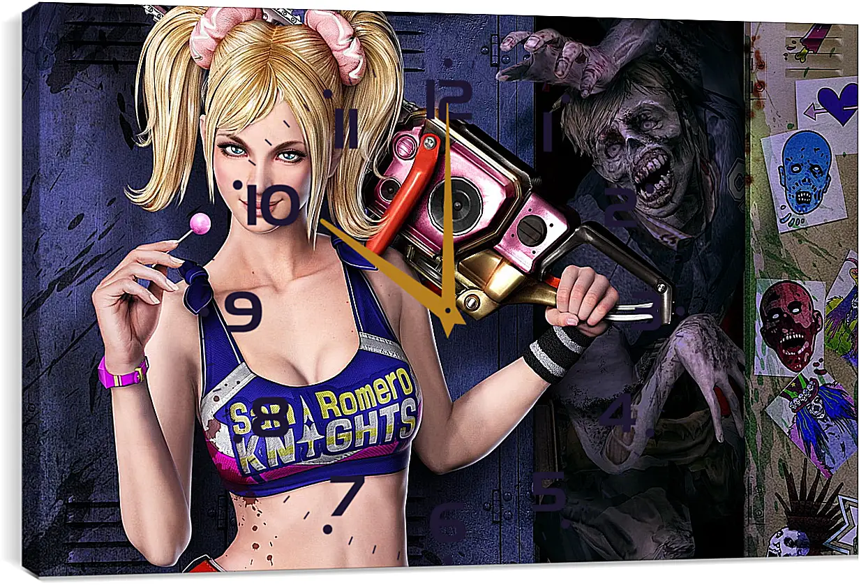 Часы картина - Lollipop Chainsaw
