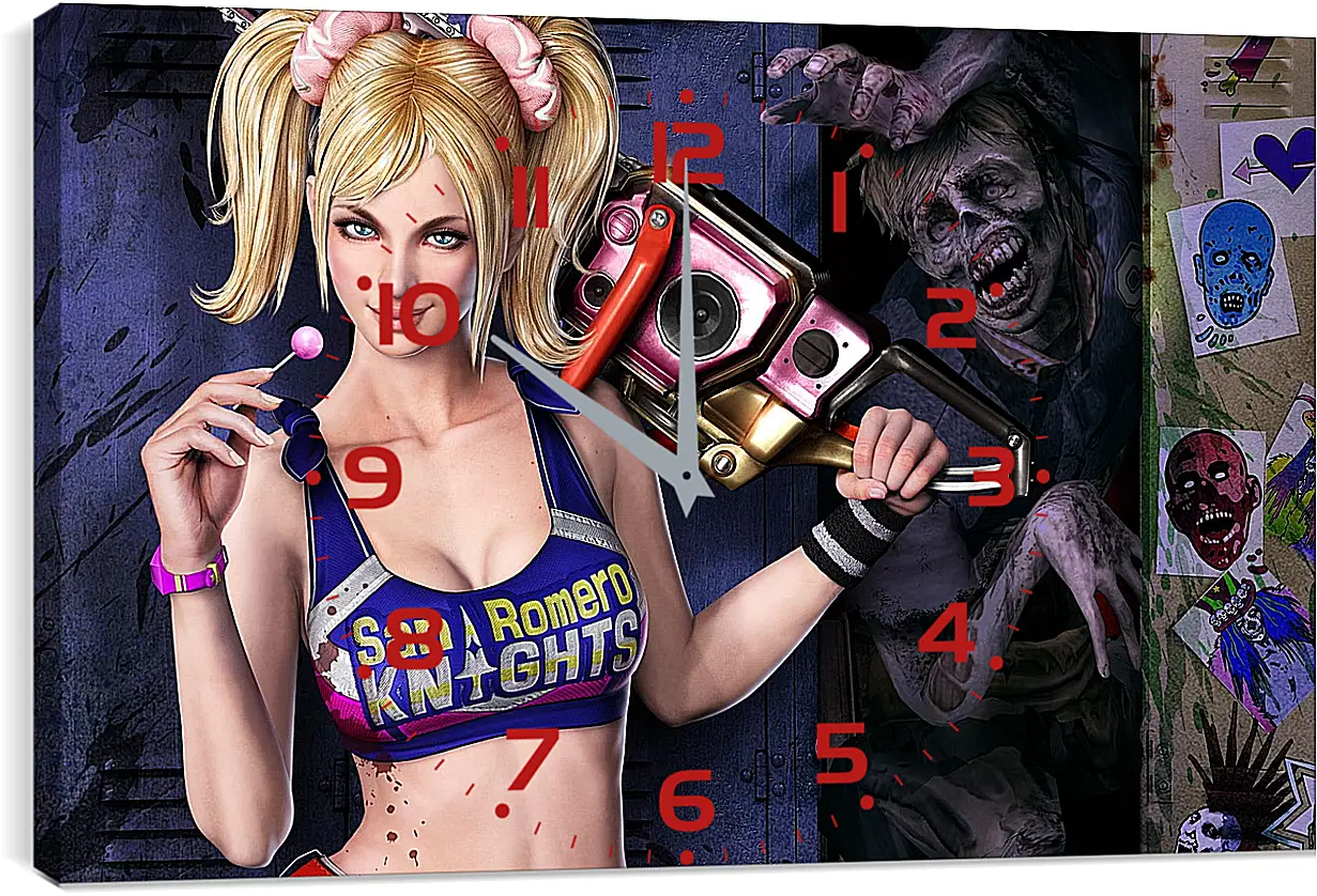 Часы картина - Lollipop Chainsaw
