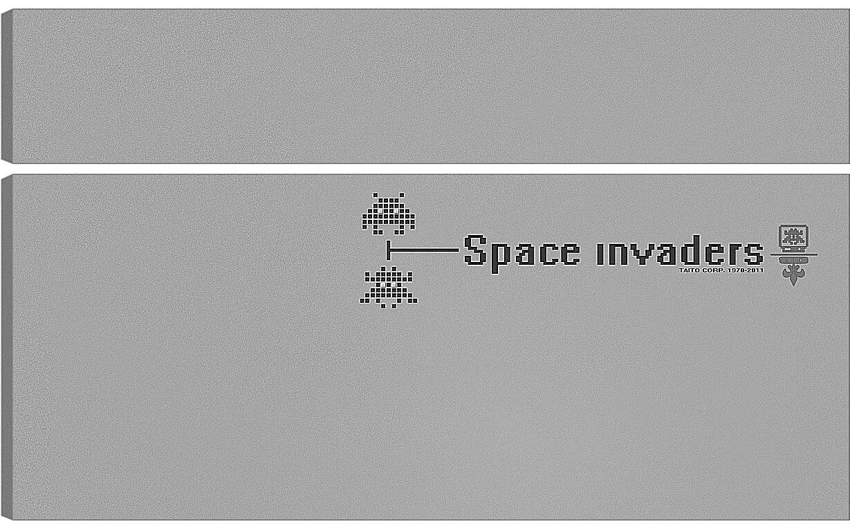 Модульная картина - Space Invaders
