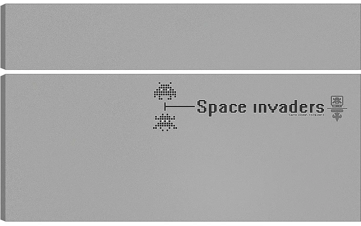 Модульная картина - Space Invaders
