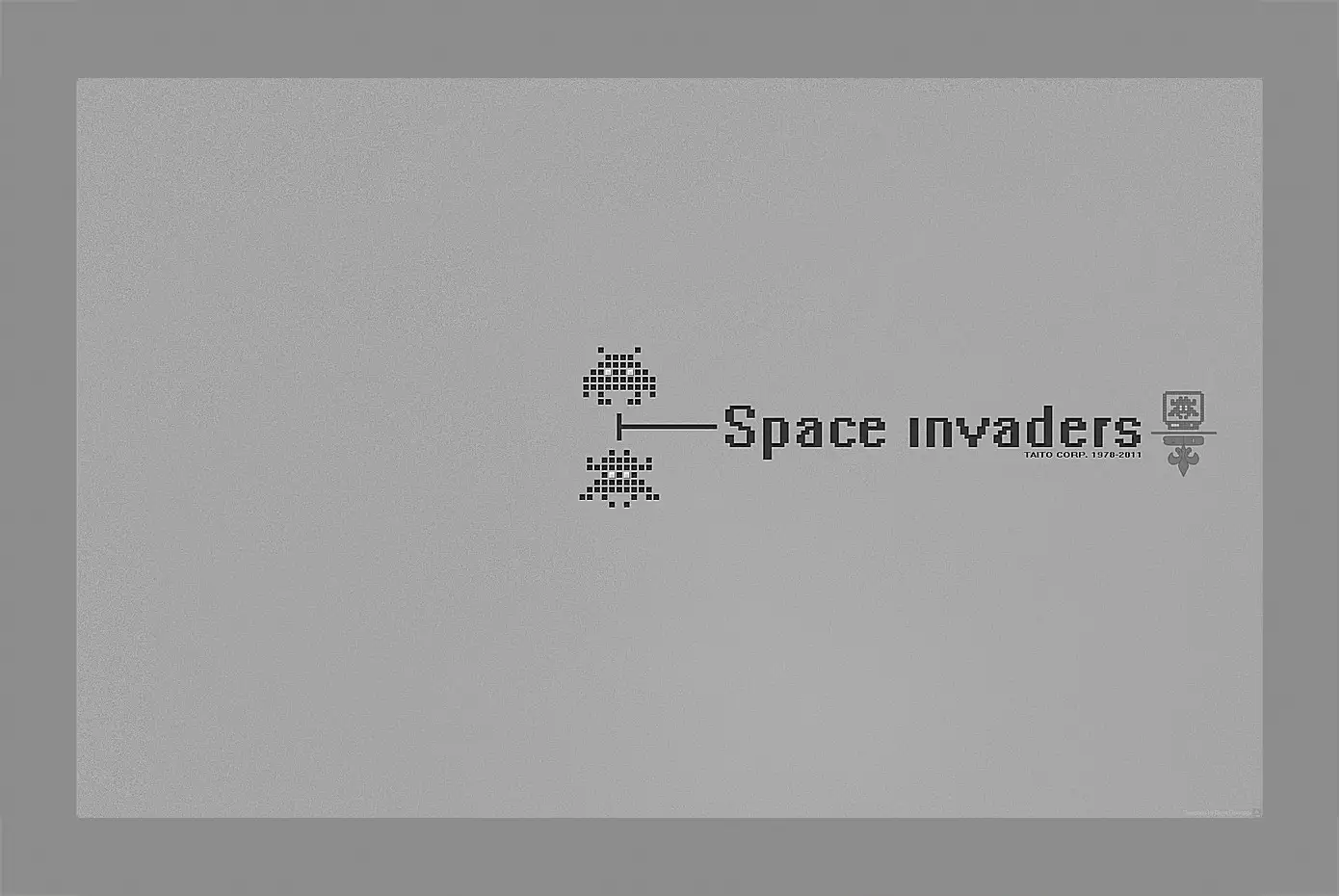 Картина в раме - Space Invaders
