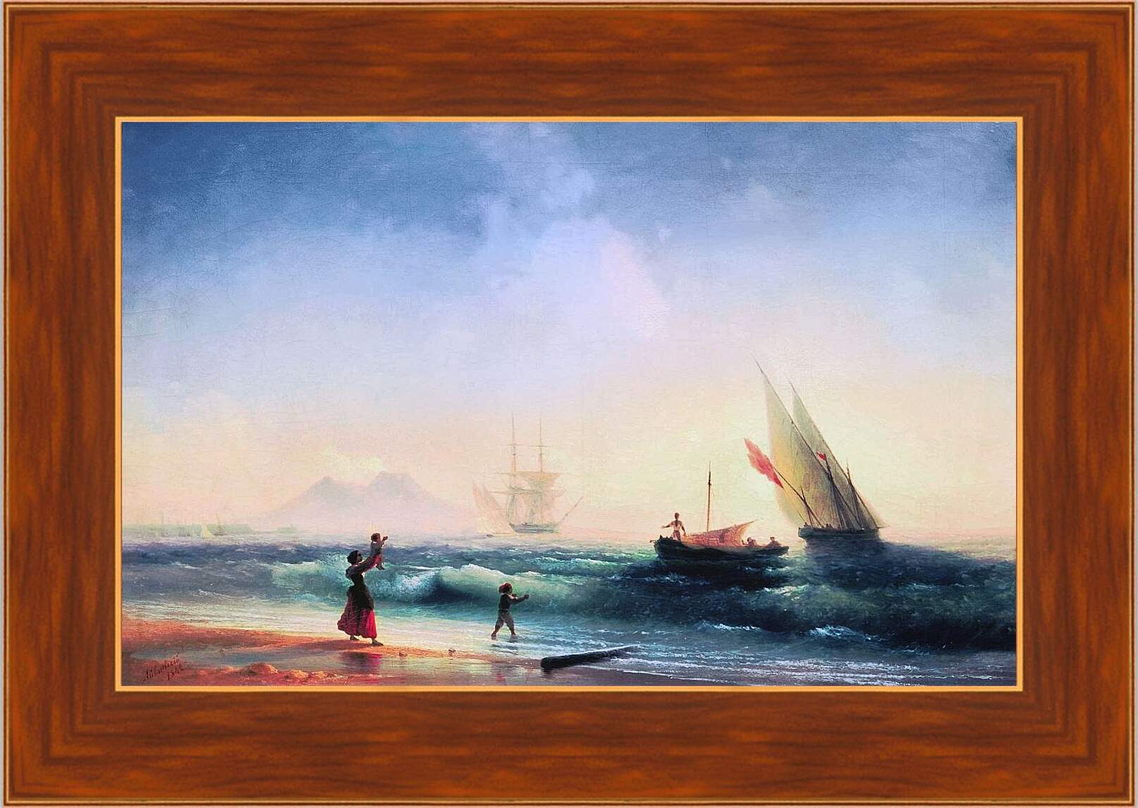 Картина в раме - Возвращение моряка (2). Иван Айвазовский.