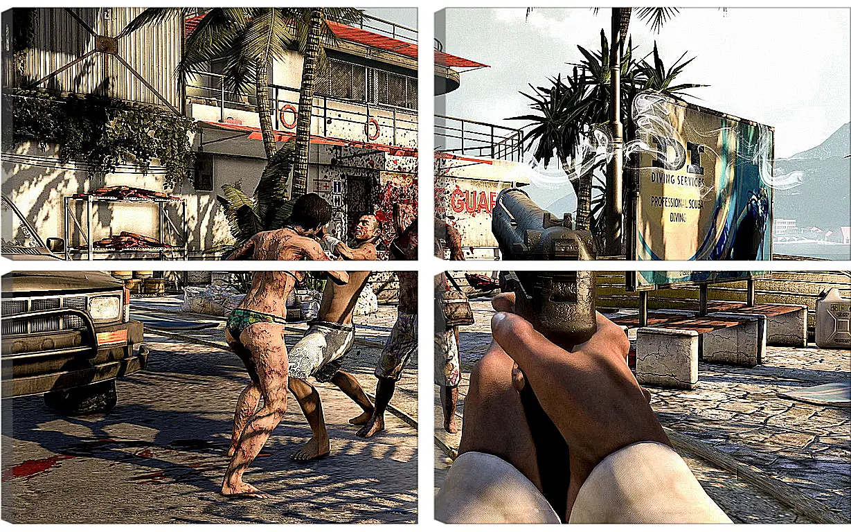 Модульная картина - Dead Island
