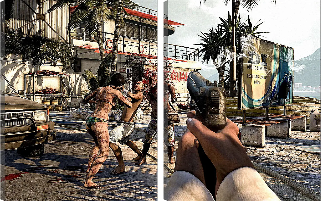 Модульная картина - Dead Island
