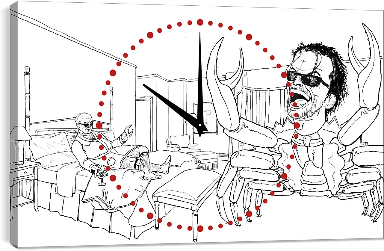 Часы картина - Crab Nicholson Extreme Sleepover
