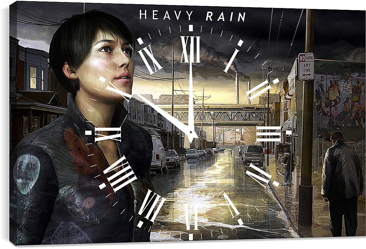 Часы картина - Heavy Rain
