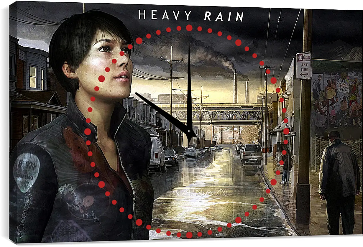 Часы картина - Heavy Rain
