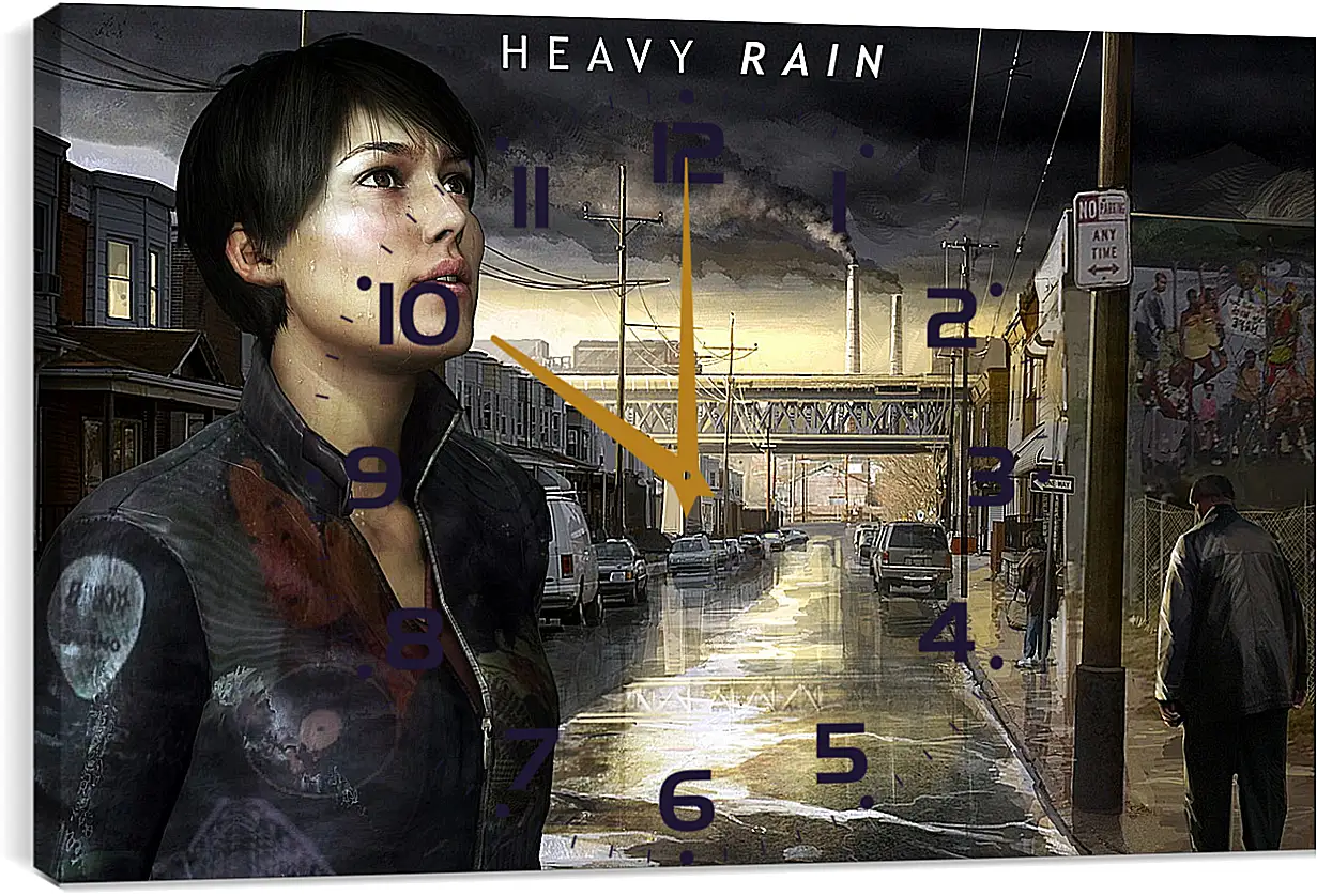 Часы картина - Heavy Rain
