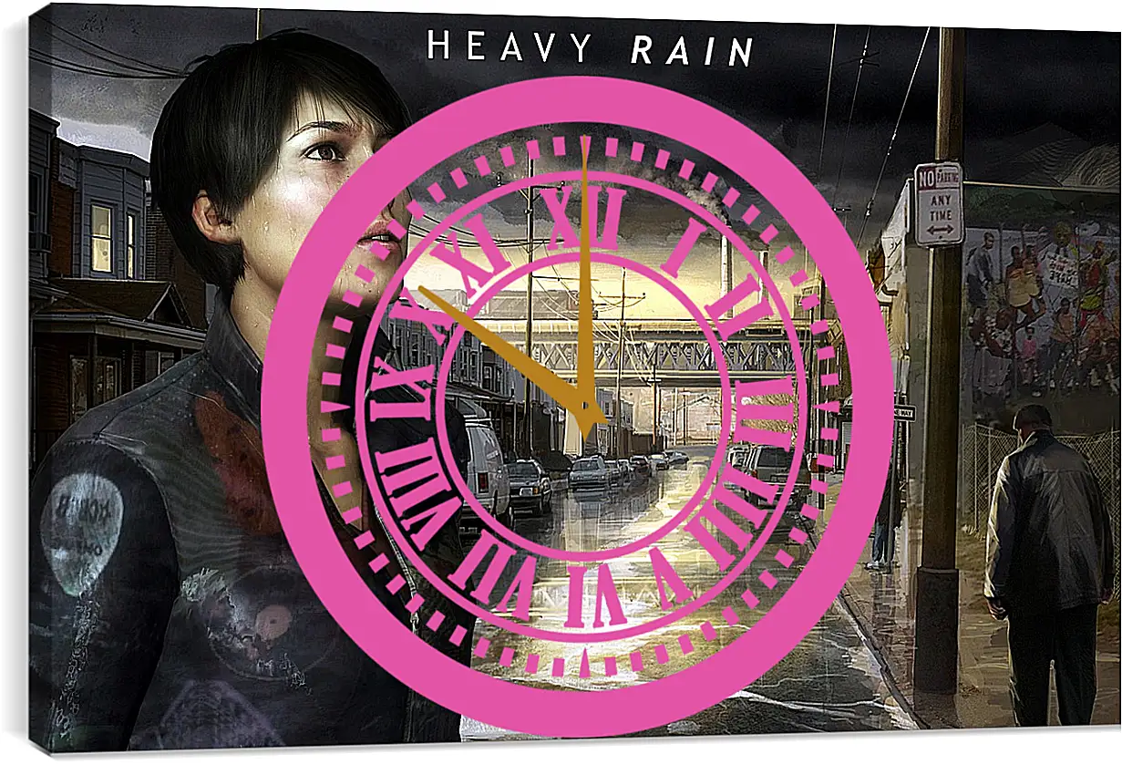 Часы картина - Heavy Rain
