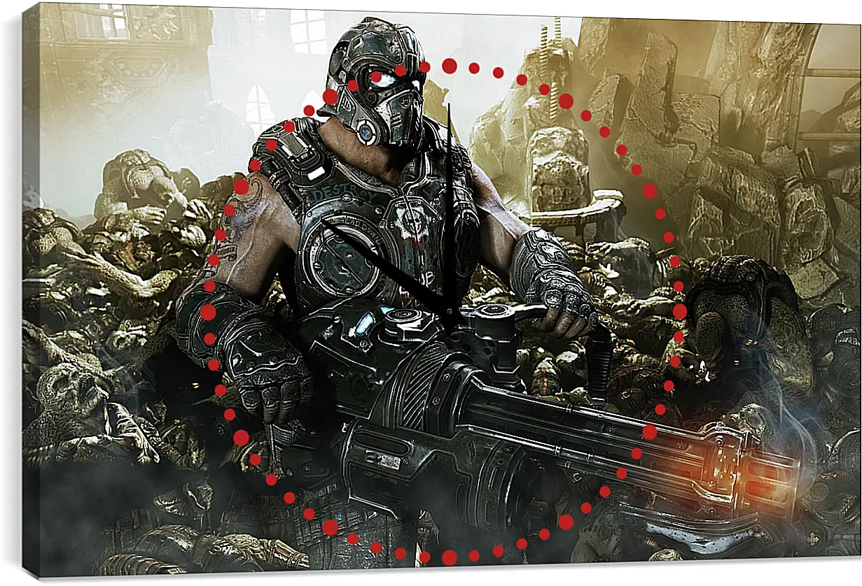 Часы картина - Gears Of War 3
