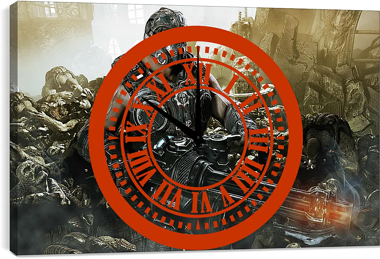 Часы картина - Gears Of War 3
