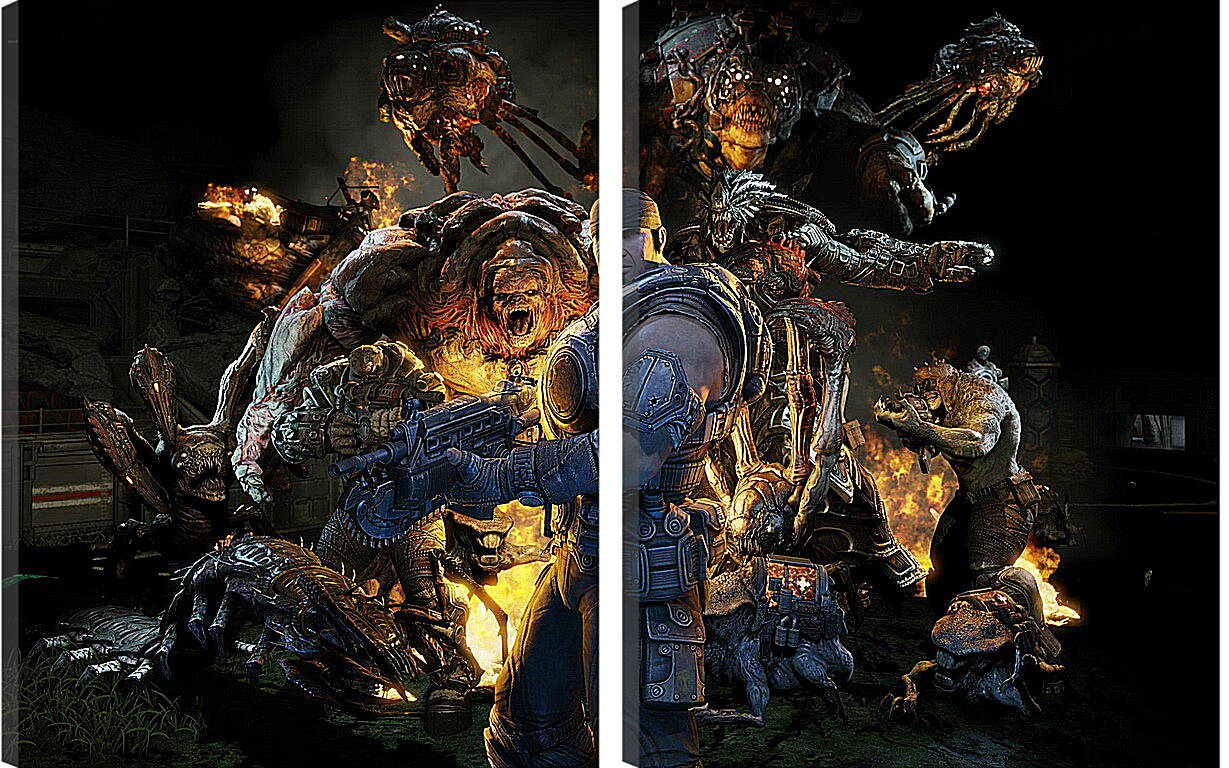 Модульная картина - Gears Of War 3

