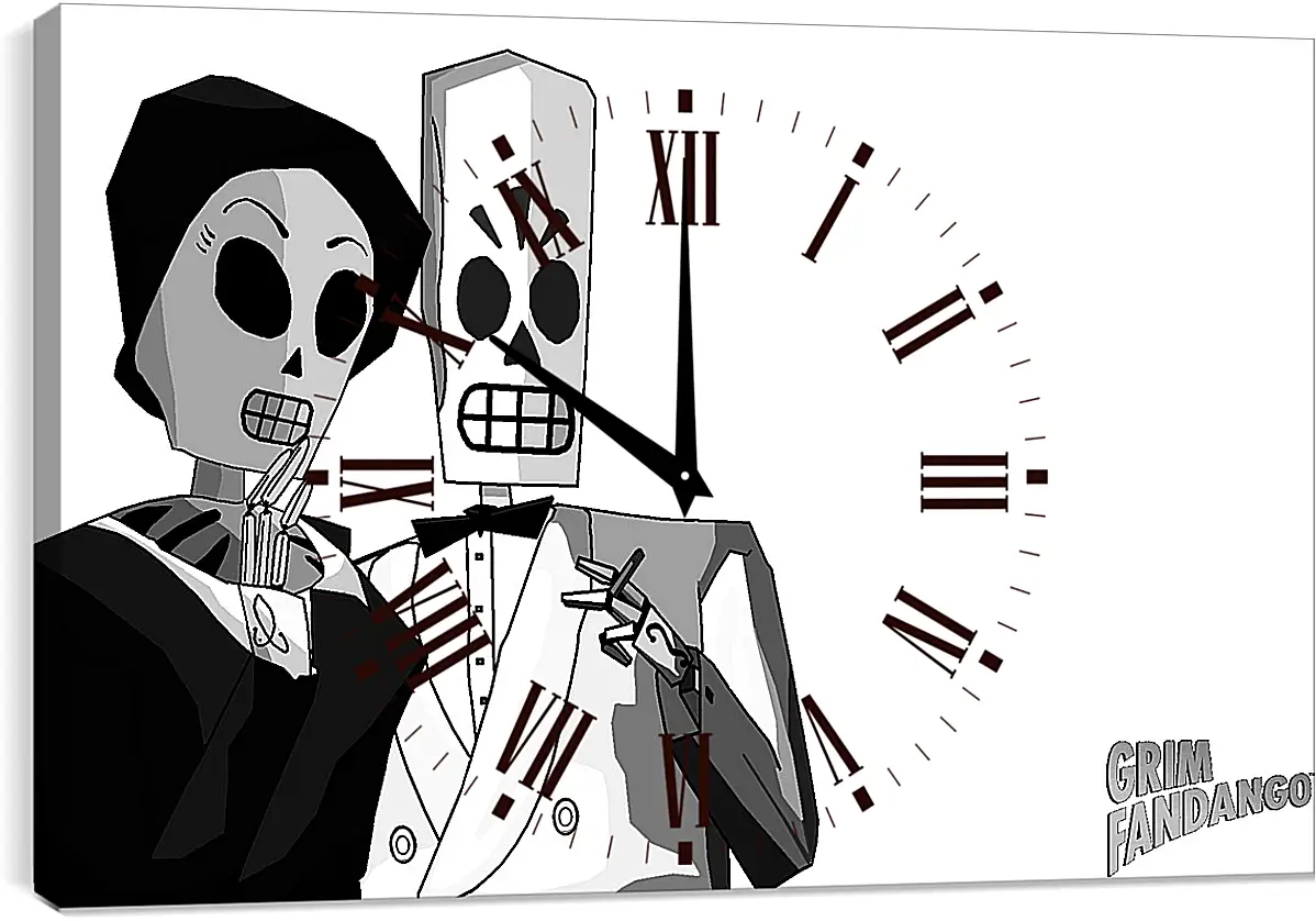 Часы картина - Grim Fandango
