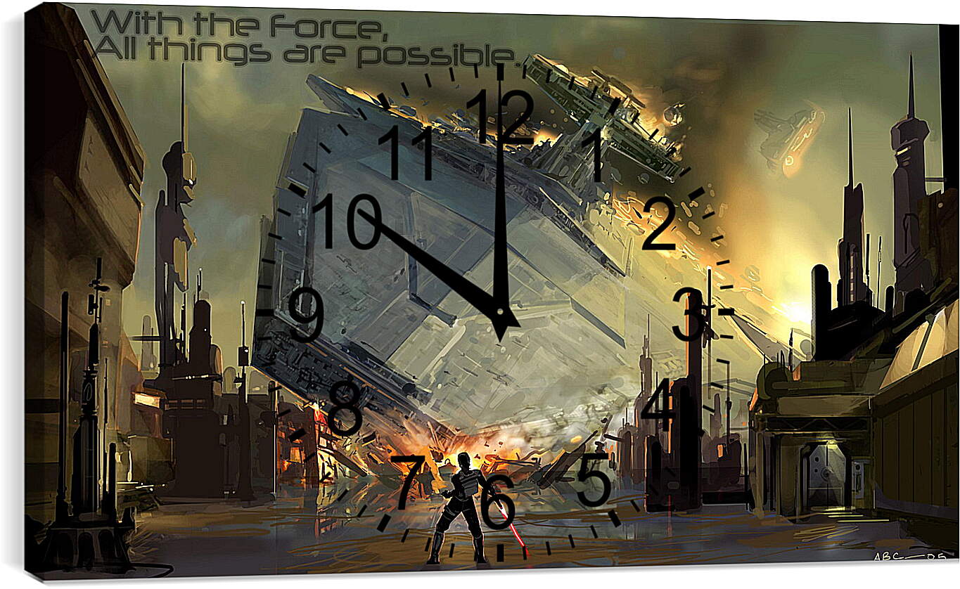 Часы картина - Star Wars
