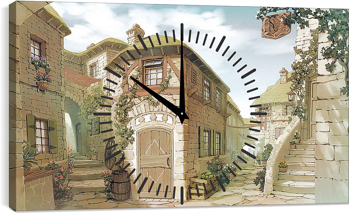 Часы картина - Atelier Meruru
