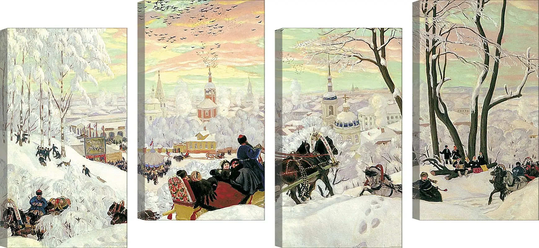 Модульная картина - Масленица. Борис Кустодиев