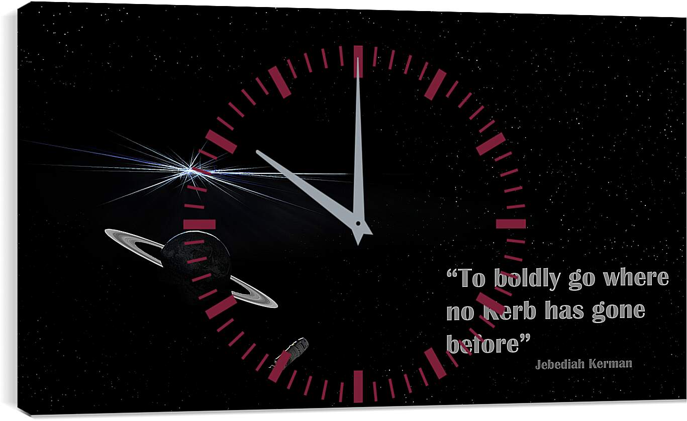 Часы картина - Kerbal Space Program

