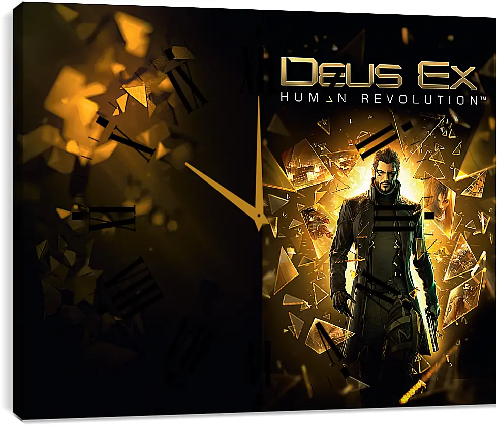 Часы картина - Deus Ex
