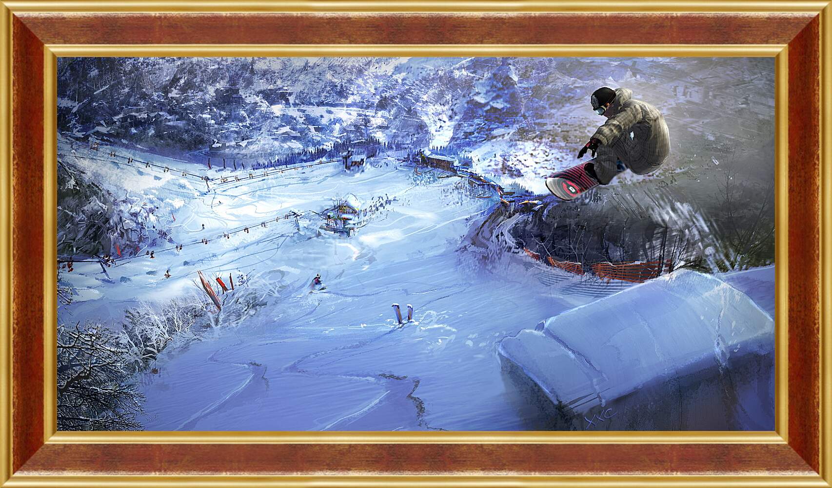 Картина в раме - Shaun White Snowboarding
