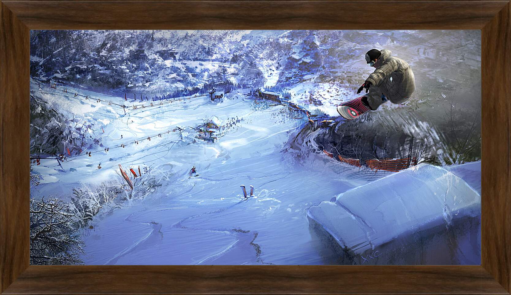 Картина в раме - Shaun White Snowboarding

