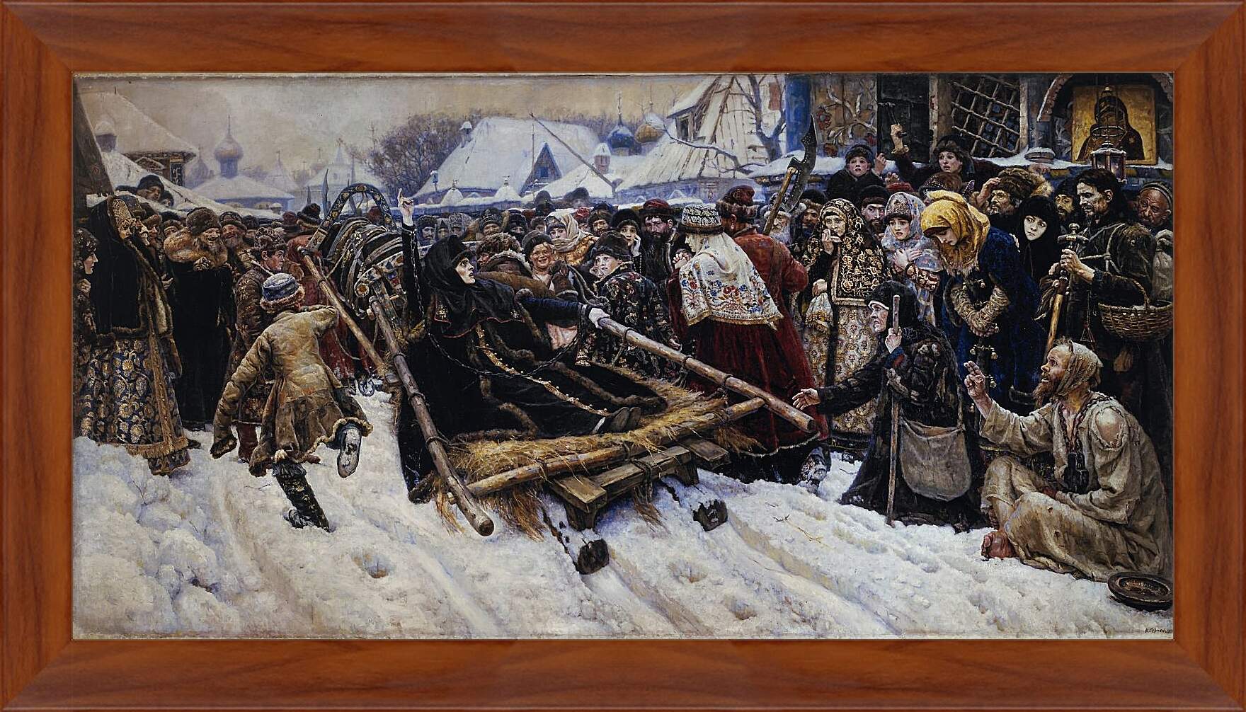 Картина в раме - Боярыня Морозова. Василий Суриков