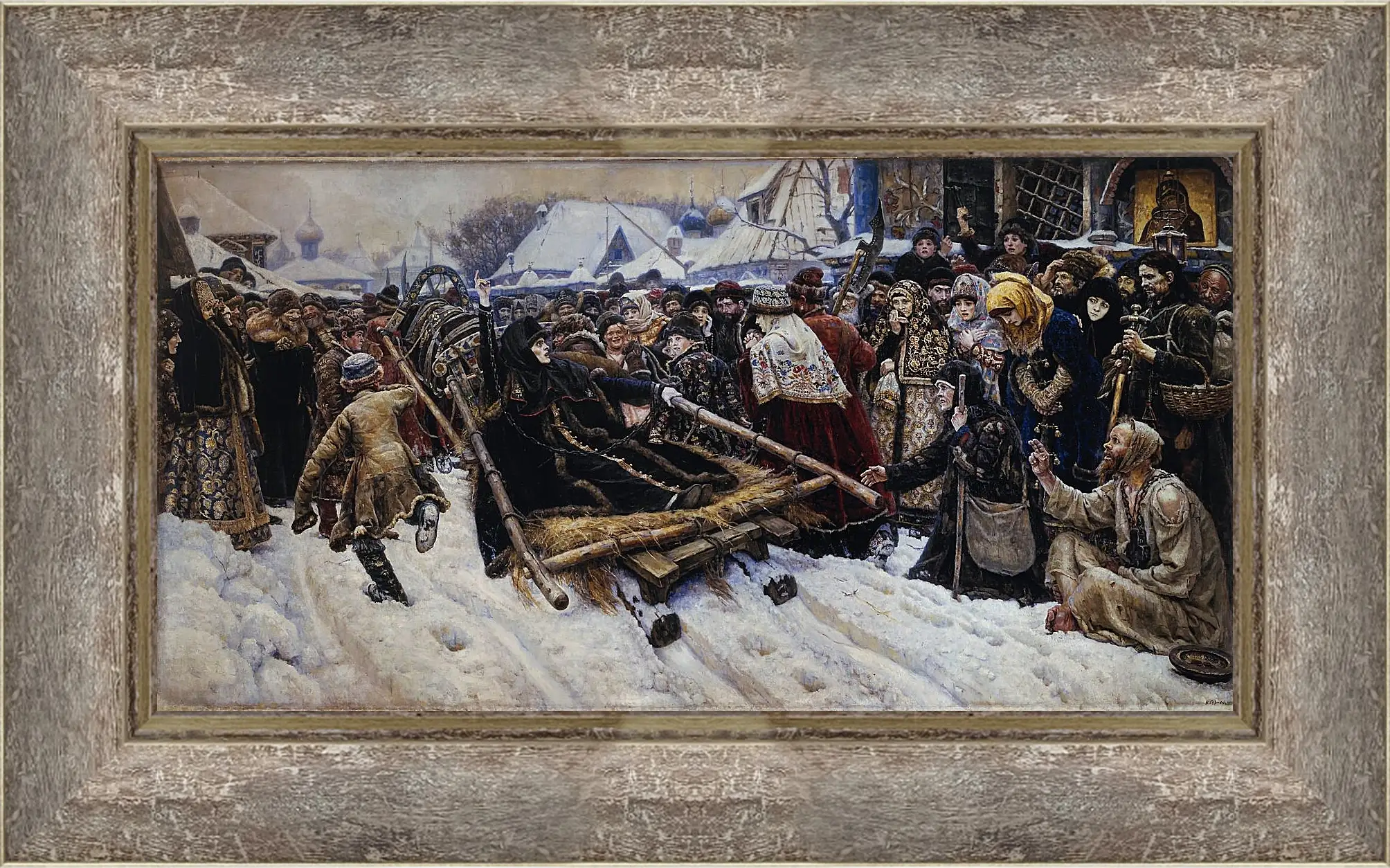 Картина в раме - Боярыня Морозова. Василий Суриков