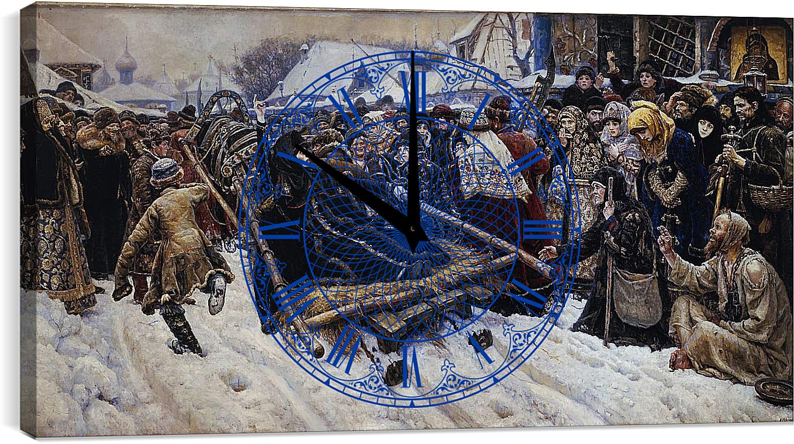 Часы картина - Боярыня Морозова. Василий Суриков