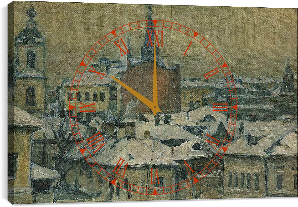 Часы картина - Вид на Кремль. Василий Суриков
