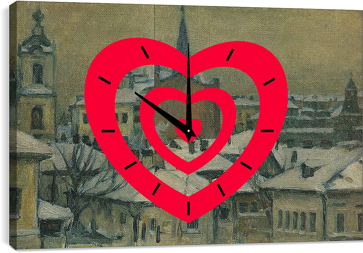 Часы картина - Вид на Кремль. Василий Суриков