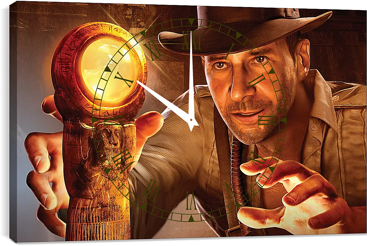 Часы картина - Indiana Jones
