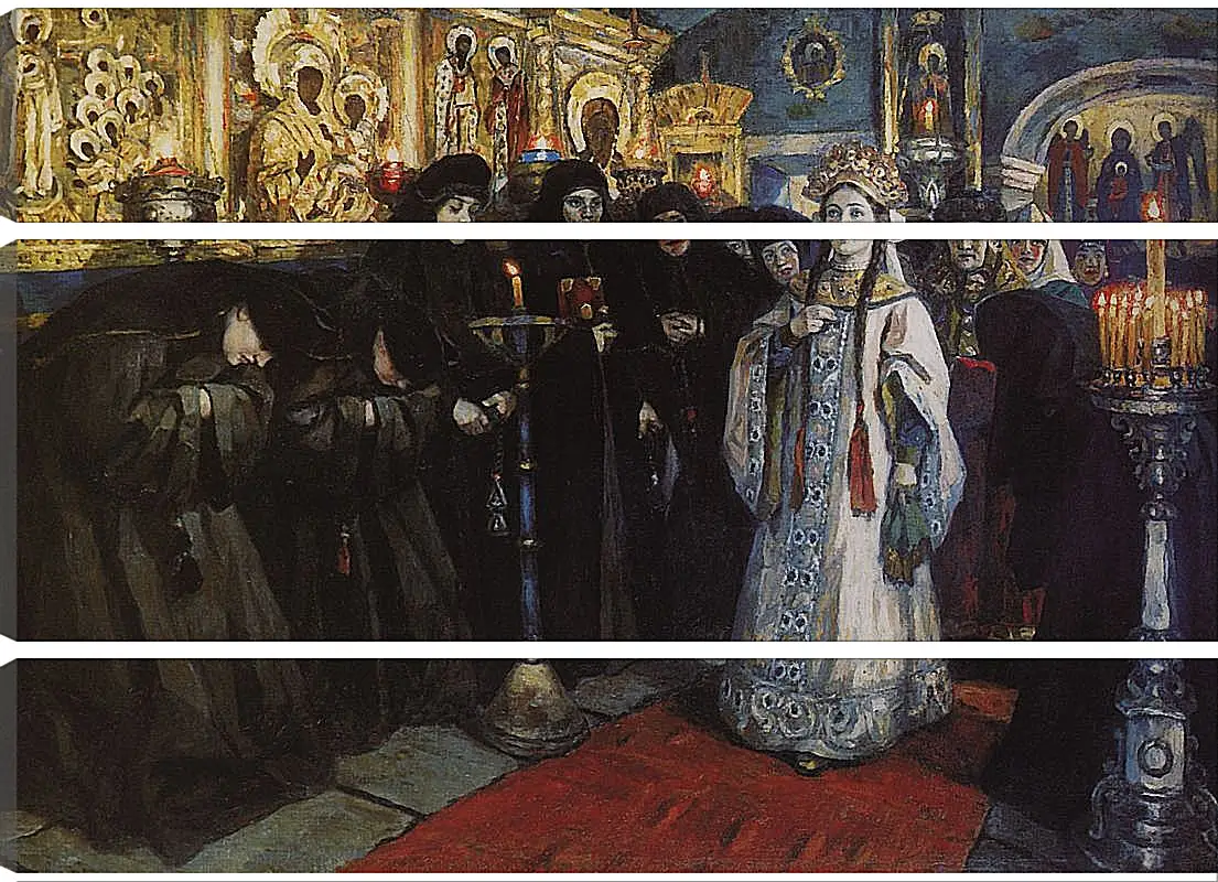 Модульная картина - Посещение царевной женского монастыря. Василий Суриков