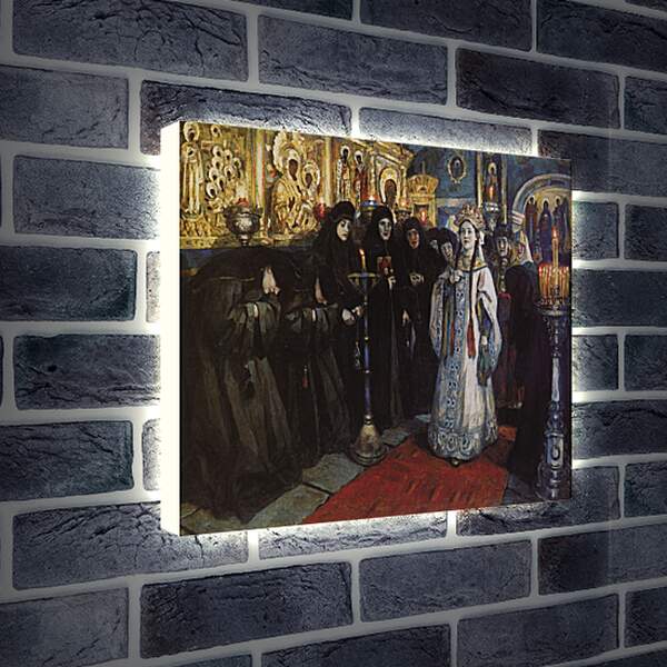 Лайтбокс световая панель - Посещение царевной женского монастыря. Василий Суриков