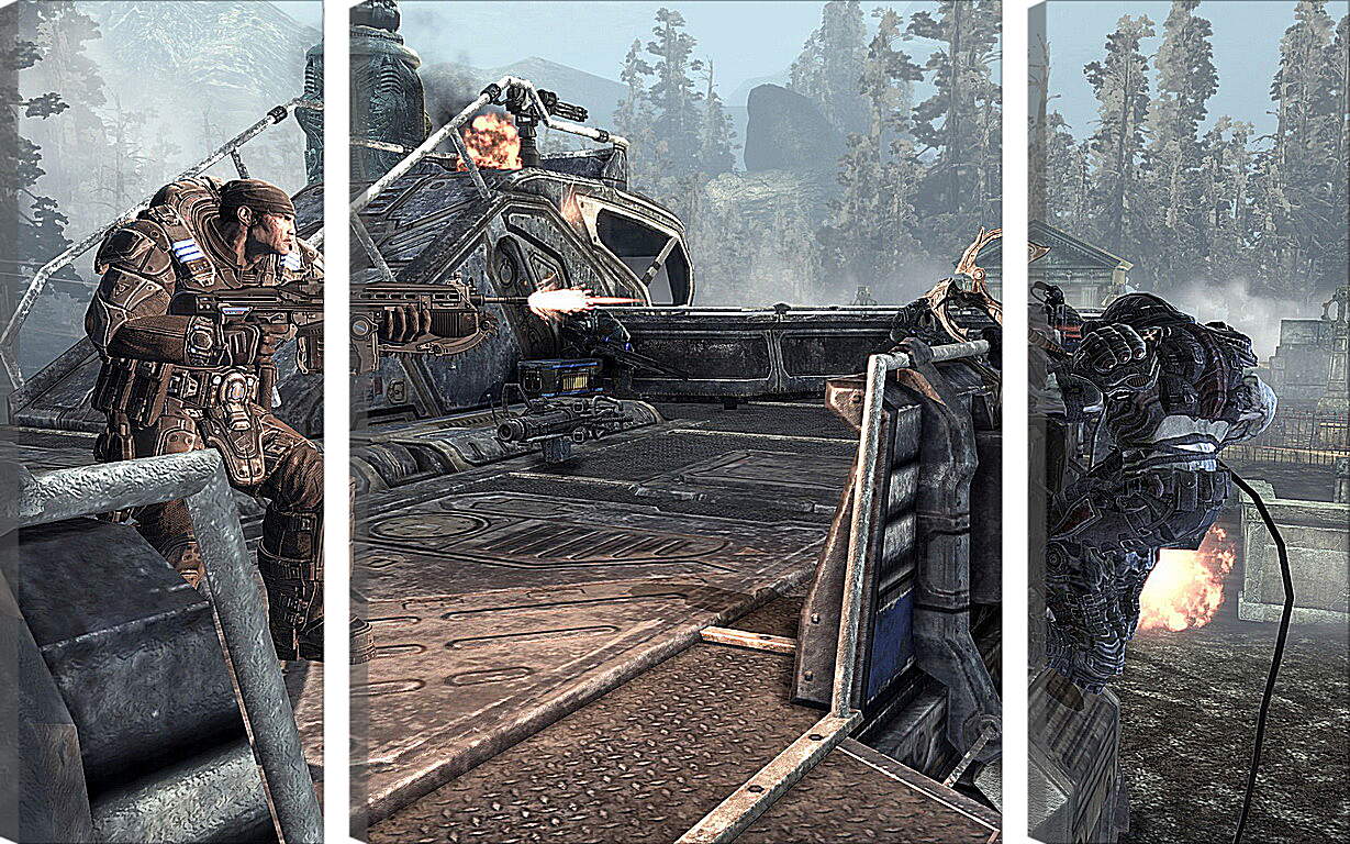Модульная картина - Gears Of War 2
