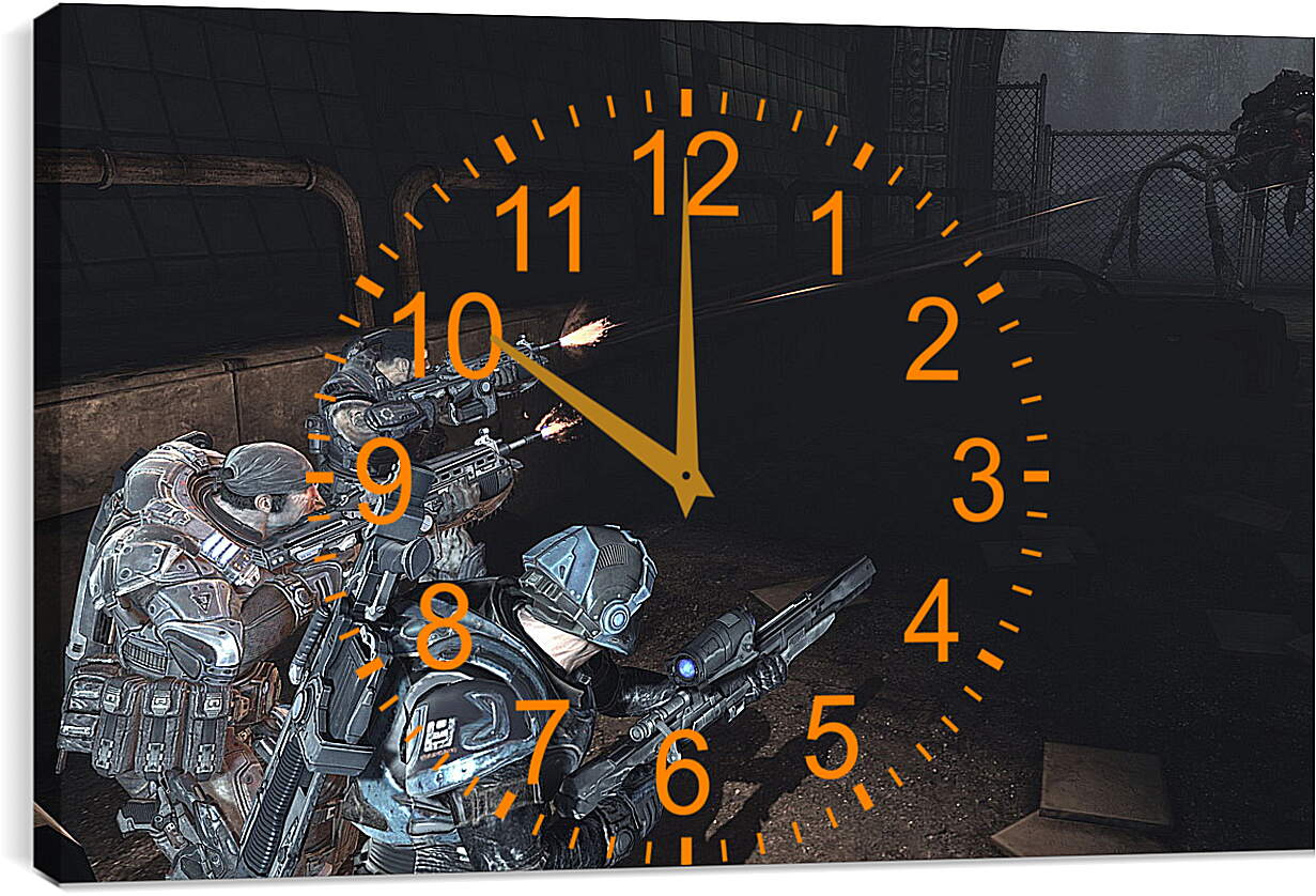 Часы картина - Gears Of War 2
