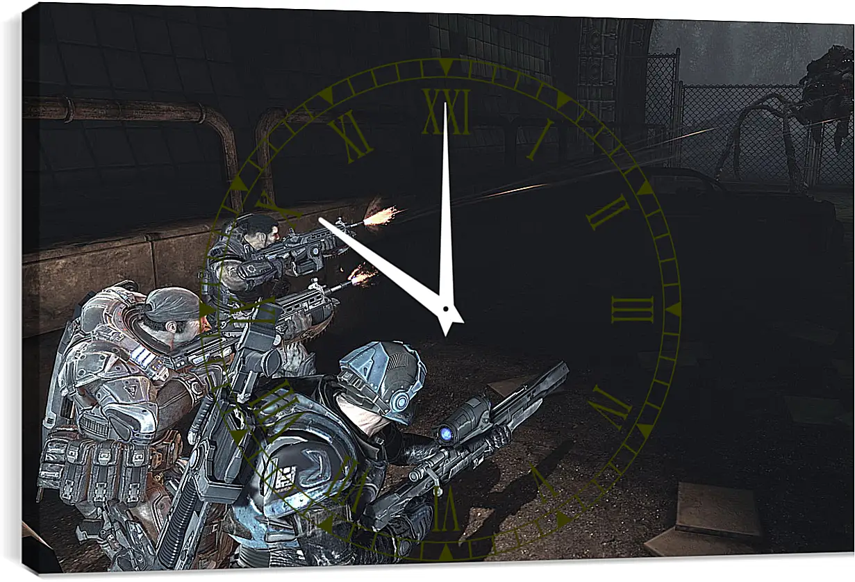 Часы картина - Gears Of War 2
